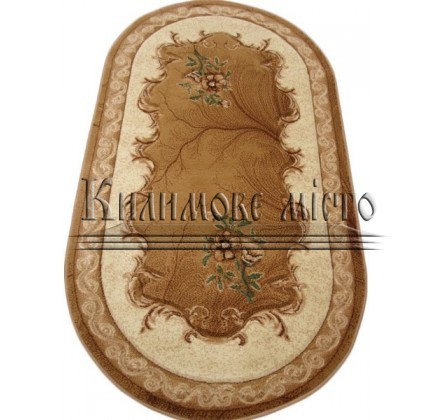 Синтетичний килим Hand Carving 0514 D.BEIGE - BROWN - высокое качество по лучшей цене в Украине.